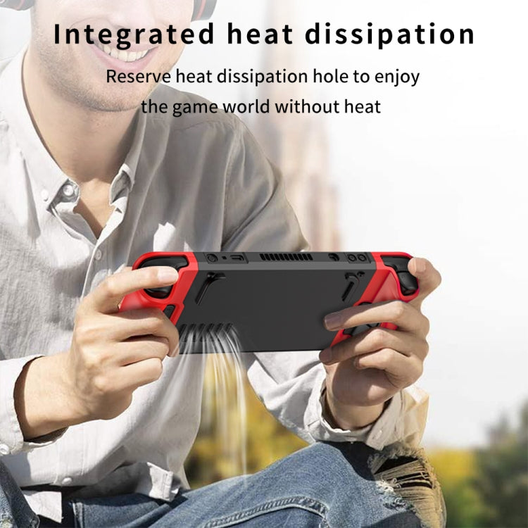 GKK For Steam Deck Color Contrast Anti-fall Game Console Case(Black) - Cover Case by GKK | Online Shopping South Africa | PMC TechLife | Buy Now Pay Later Mobicred