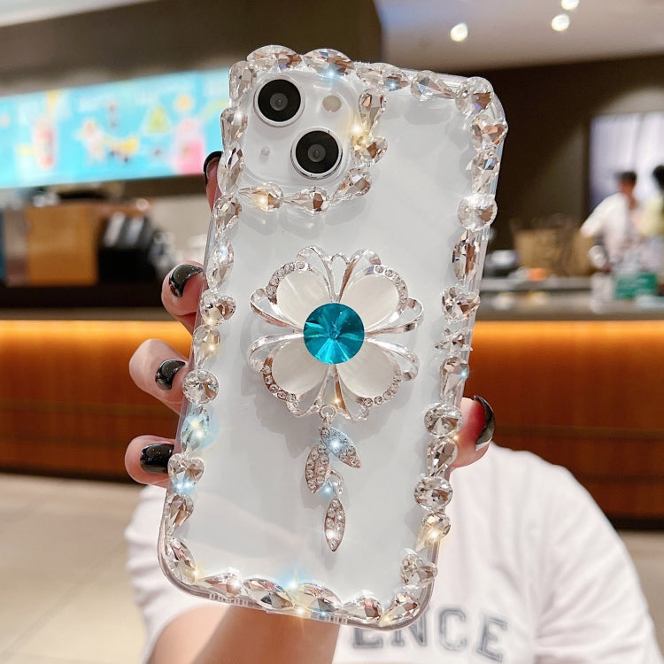 For iPhone 13 Pro Max Sunflower Diamond Phone Case(Transparent) - iPhone 13 Pro Max Cases by PMC Jewellery | Online Shopping South Africa | PMC Jewellery