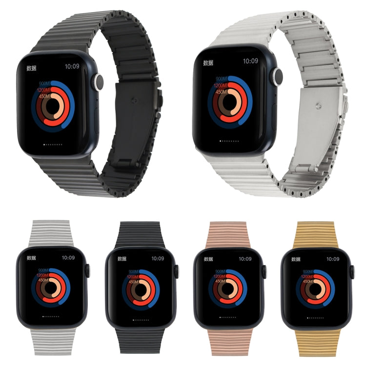 Ocean Metal Replacement Watch Band For Apple Watch 4 40mm(Gold) -  by PMC TechLife | Online Shopping South Africa | PMC TechLife