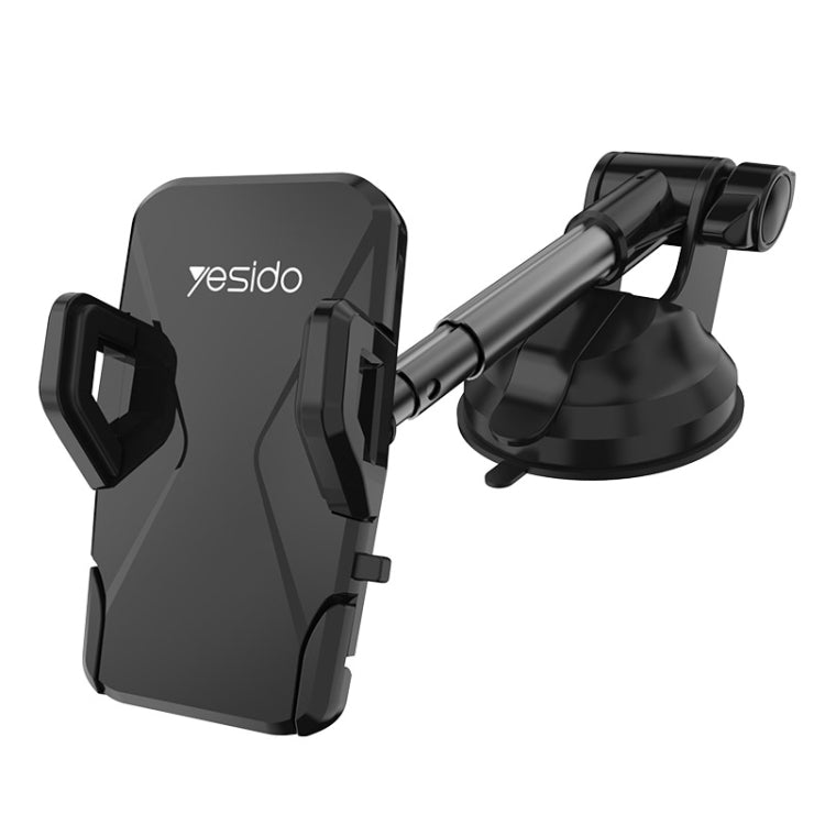 Yesido C40 Car Foldable 360 Degree Rotation Automatic Clip Phone Holder(Black) - Car Holders by Yesido | Online Shopping South Africa | PMC Jewellery