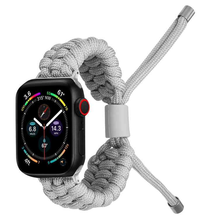 Stretch Plain Silicone Bean Watch Band For Apple Watch Ultra 49mm(Grey White) -  by PMC TechLife | Online Shopping South Africa | PMC TechLife
