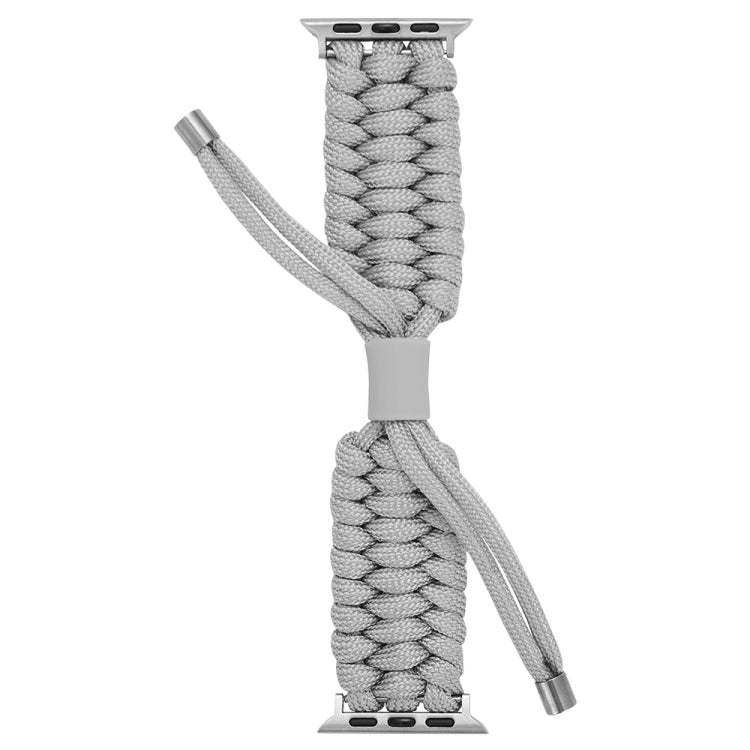 Stretch Plain Silicone Bean Watch Band For Apple Watch Ultra 49mm(Grey White) -  by PMC TechLife | Online Shopping South Africa | PMC TechLife