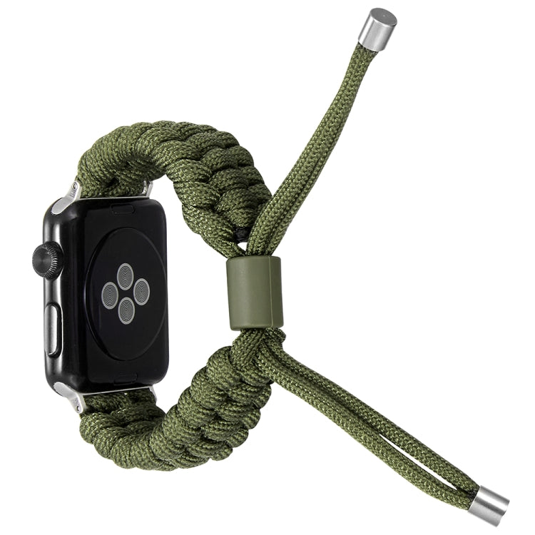 Stretch Plain Silicone Bean Watch Band For Apple Watch 8 41mm(Army Green) -  by PMC TechLife | Online Shopping South Africa | PMC TechLife