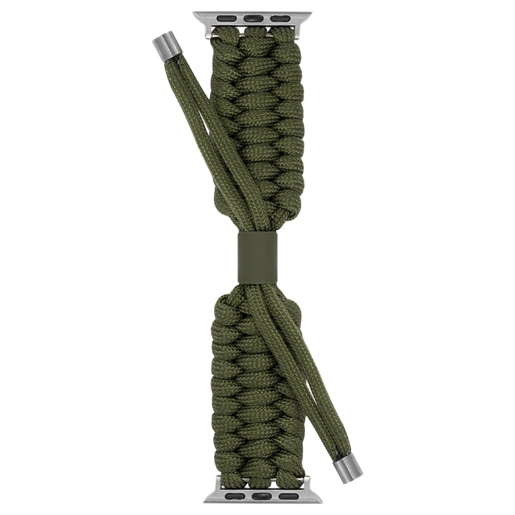 Stretch Plain Silicone Bean Watch Band For Apple Watch 8 41mm(Army Green) -  by PMC TechLife | Online Shopping South Africa | PMC TechLife