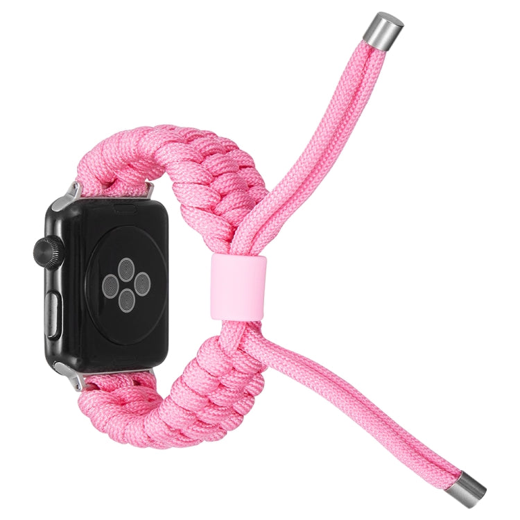 Stretch Plain Silicone Bean Watch Band For Apple Watch 8 41mm(Light Pink) -  by PMC Jewellery | Online Shopping South Africa | PMC Jewellery