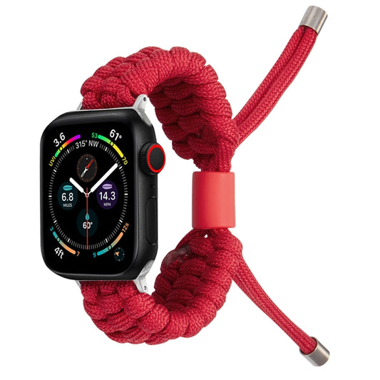 Stretch Plain Silicone Bean Watch Band For Apple Watch 8 45mm(Red) -  by PMC Jewellery | Online Shopping South Africa | PMC Jewellery