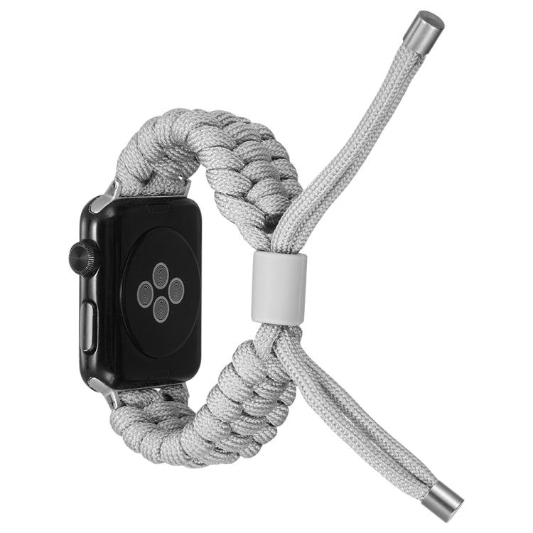 Stretch Plain Silicone Bean Watch Band For Apple Watch 8 45mm(Grey White) -  by PMC TechLife | Online Shopping South Africa | PMC TechLife