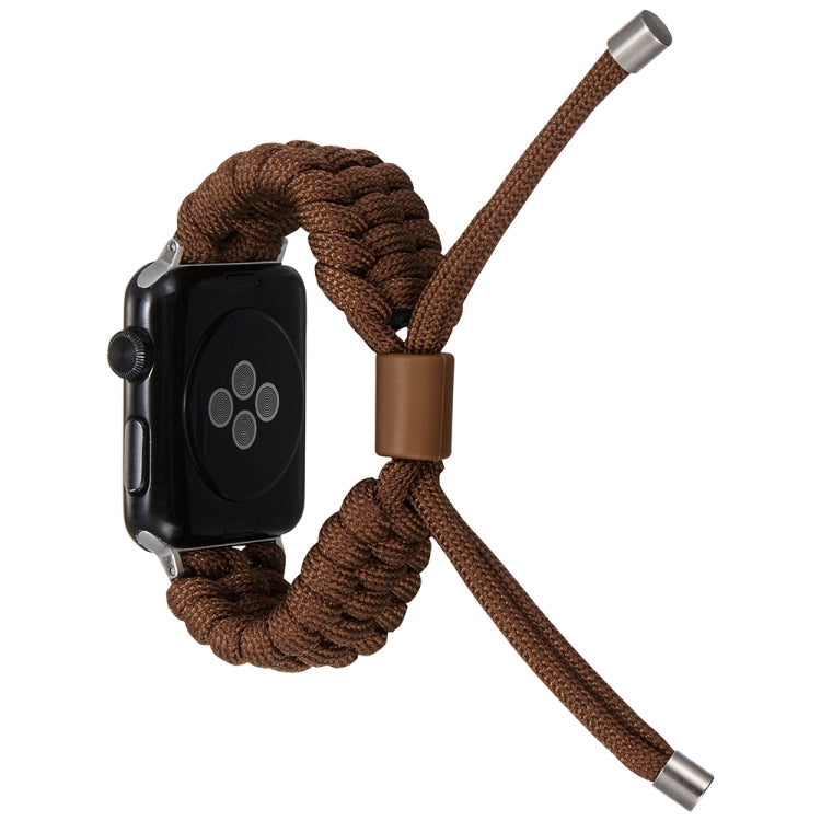 Stretch Plain Silicone Bean Watch Band For Apple Watch 7 41mm(Coffee Brown) - Watch Bands by PMC TechLife | Online Shopping South Africa | PMC TechLife