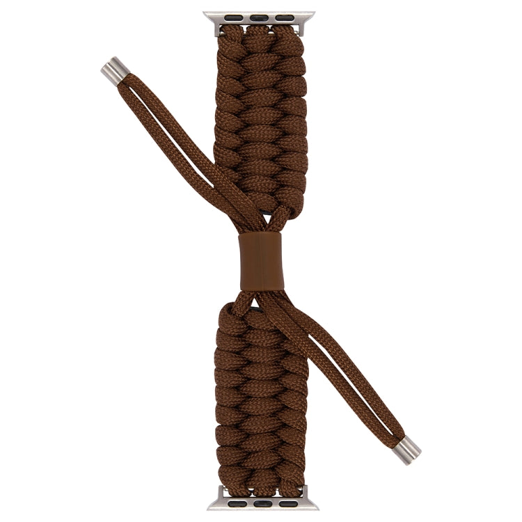 Stretch Plain Silicone Bean Watch Band For Apple Watch 7 41mm(Coffee Brown) - Watch Bands by PMC TechLife | Online Shopping South Africa | PMC TechLife