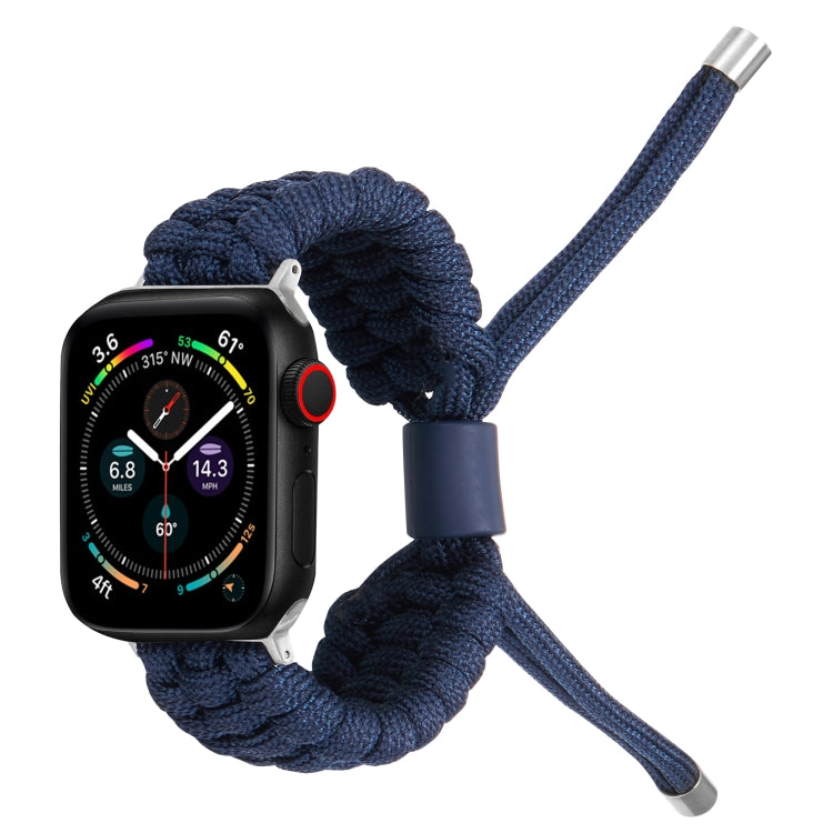 Stretch Plain Silicone Bean Watch Band For Apple Watch SE 2022 40mm(Navy Blue) -  by PMC TechLife | Online Shopping South Africa | PMC TechLife