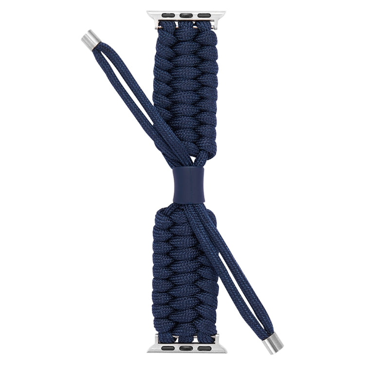 Stretch Plain Silicone Bean Watch Band For Apple Watch 5 40mm(Navy Blue) -  by PMC Jewellery | Online Shopping South Africa | PMC Jewellery