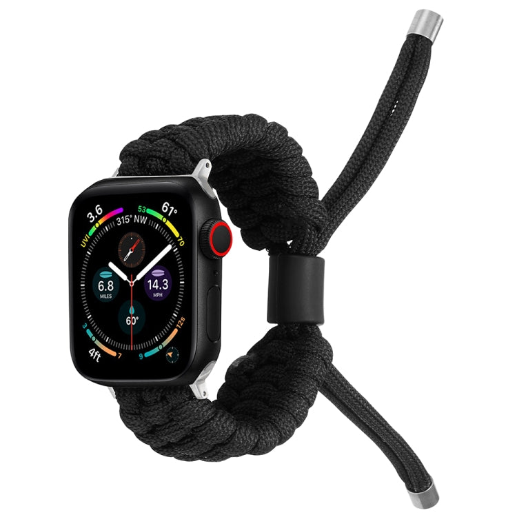 Stretch Plain Silicone Bean Watch Band For Apple Watch 4 40mm(Black) -  by PMC TechLife | Online Shopping South Africa | PMC TechLife
