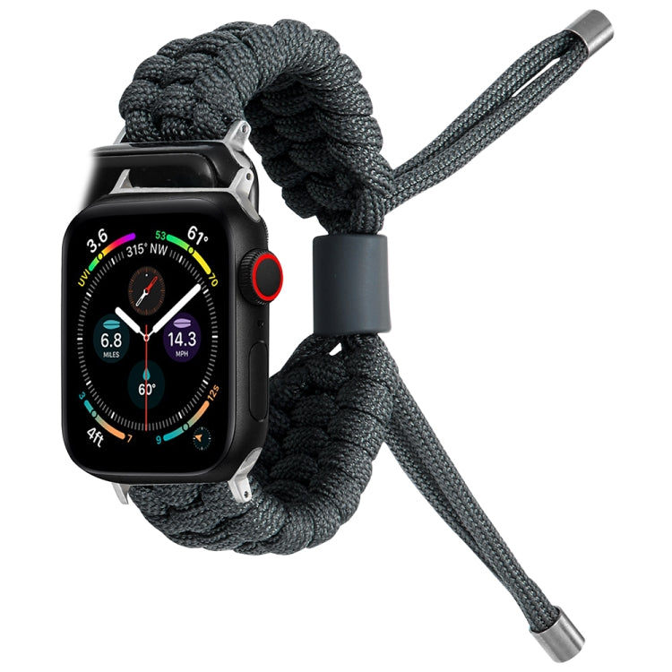 Stretch Plain Silicone Bean Watch Band For Apple Watch 4 40mm(Dark Grey) -  by PMC TechLife | Online Shopping South Africa | PMC TechLife