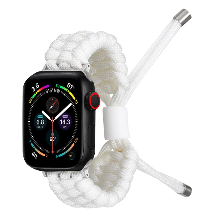 Stretch Plain Silicone Bean Watch Band For Apple Watch 4 44mm(White) -  by PMC TechLife | Online Shopping South Africa | PMC TechLife