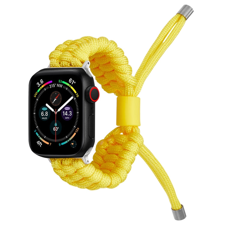 Stretch Plain Silicone Bean Watch Band For Apple Watch 42mm(Yellow) -  by PMC Jewellery | Online Shopping South Africa | PMC Jewellery