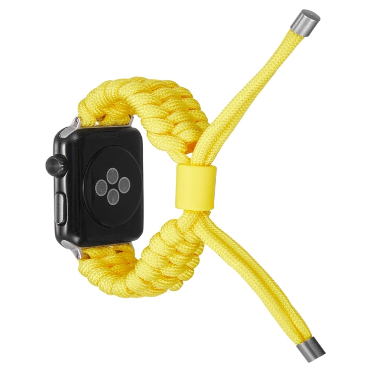 Stretch Plain Silicone Bean Watch Band For Apple Watch SE 2023 44mm(Yellow) - Watch Bands by PMC TechLife | Online Shopping South Africa | PMC TechLife
