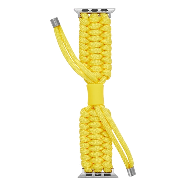 Stretch Plain Silicone Bean Watch Band For Apple Watch SE 2023 44mm(Yellow) - Watch Bands by PMC TechLife | Online Shopping South Africa | PMC TechLife
