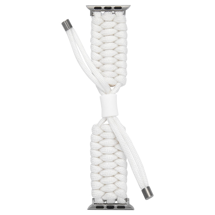 Stretch Plain Silicone Bean Watch Band For Apple Watch 9 41mm(White) - Watch Bands by PMC TechLife | Online Shopping South Africa | PMC TechLife