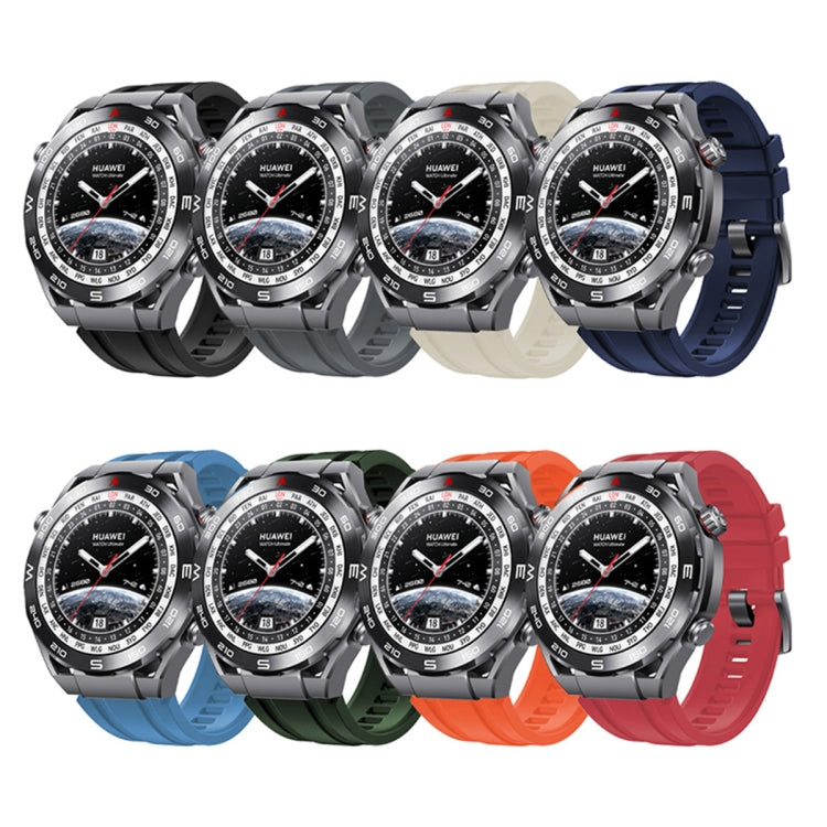 2pcs Regular Style For Huawei Watch Ultimate Silicone Replacement Watch Band(Navy Blue) -  by PMC TechLife | Online Shopping South Africa | PMC TechLife