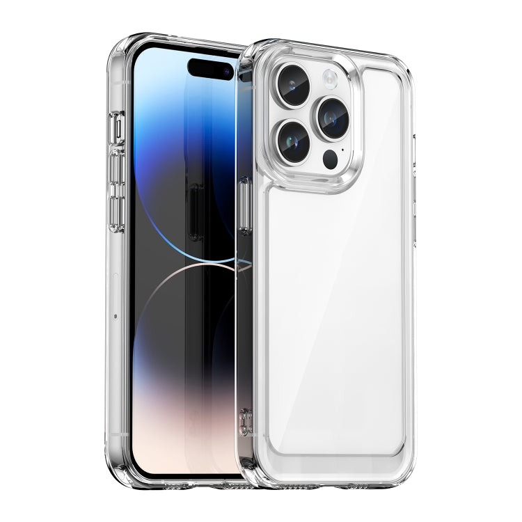 For iPhone 15 Pro Colorful Series Acrylic + TPU Phone Case(Transparent) - iPhone 15 Pro Cases by PMC Jewellery | Online Shopping South Africa | PMC Jewellery