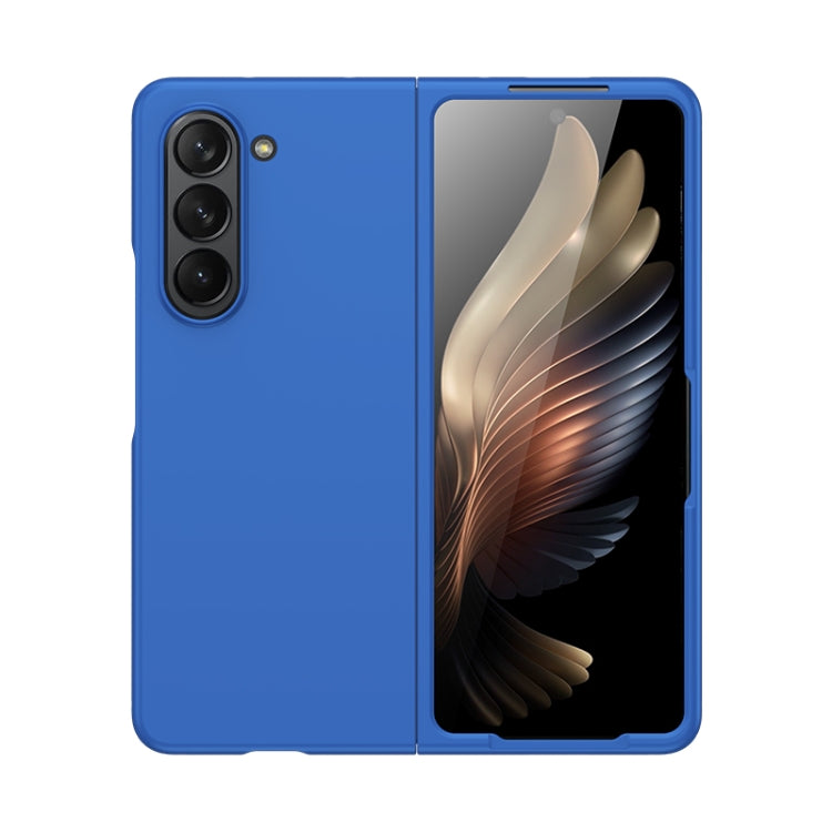 For Samsung Galaxy Z Fold5 Fuel Injection PC Skin Feel Phone Case(Blue) - free shipping - PMC TechLife - Order now!