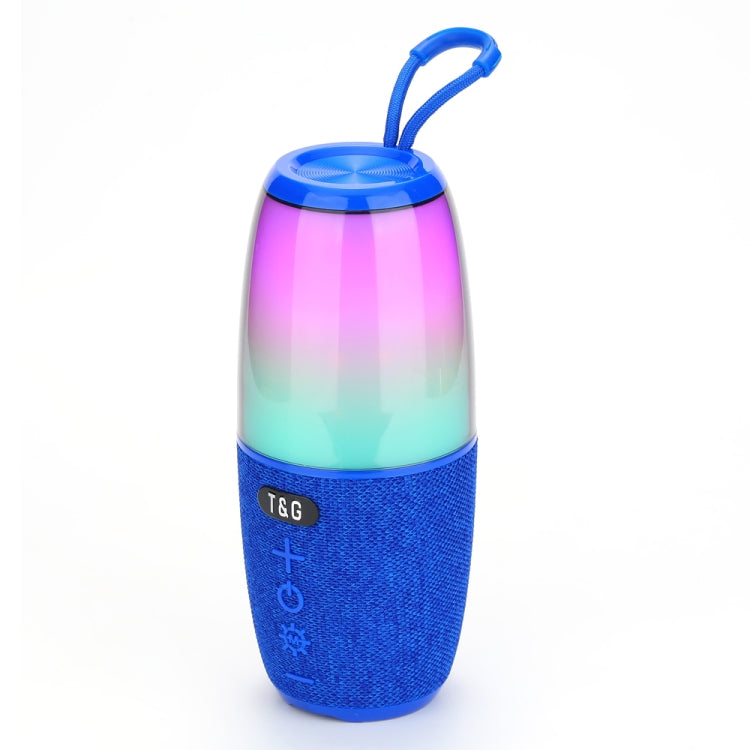 T&G TG644 5W High Power RGB Light Portable Bluetooth Speaker(Blue) - Waterproof Speaker by T&G | Online Shopping South Africa | PMC TechLife | Buy Now Pay Later Mobicred