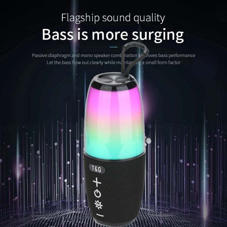 T&G TG644 5W High Power RGB Light Portable Bluetooth Speaker(Gery) - free shipping - PMC TechLife - Order now!