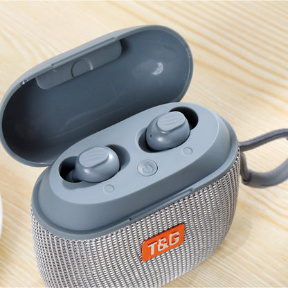 T&G TG809 2 in 1 Portable Outdoor Wireless Speaker & Mini TWS Bluetooth Earbuds(Black) - Mini Speaker by T&G | Online Shopping South Africa | PMC Jewellery | Buy Now Pay Later Mobicred