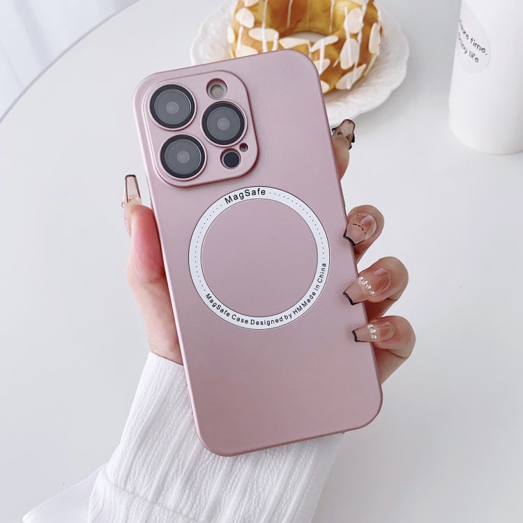 For iPhone 11 Magsafe Magnetic PC Shockproof Phone Case With Camera Lens(Rose Gold) - iPhone 11 Cases by PMC Jewellery | Online Shopping South Africa | PMC Jewellery