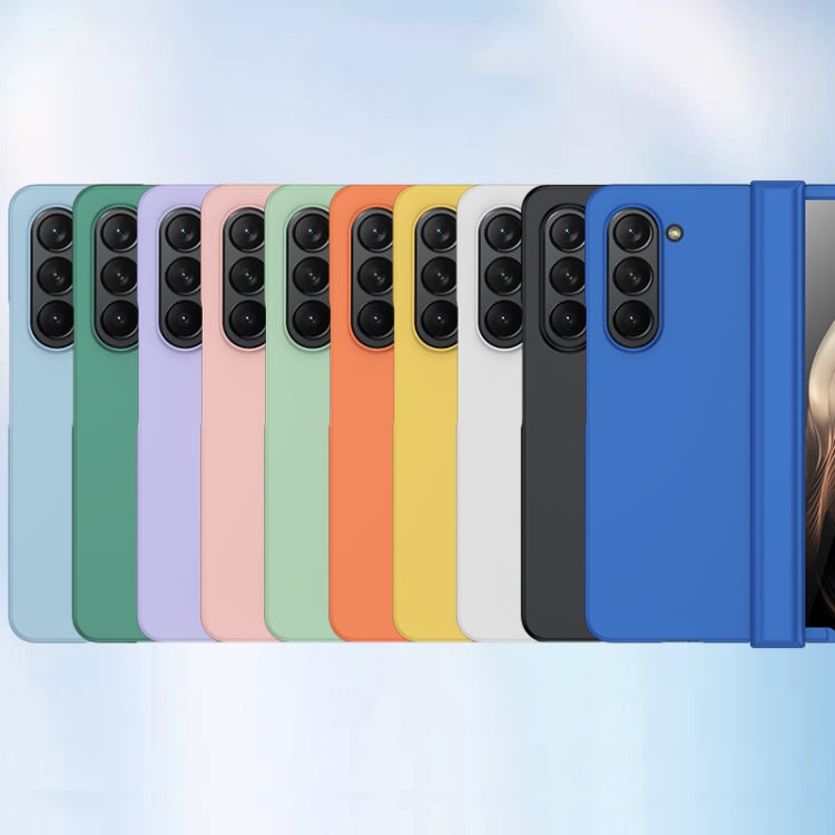 For Samsung Galaxy Z Fold5 Skin Feel PC Phone Case with Hinge(Orange) - free shipping - PMC TechLife - Order now!