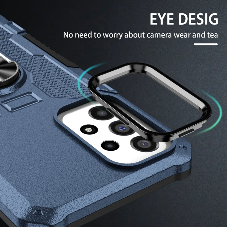 For Xiaomi Redmi Note 12 5G Global / Poco X5 Ring Holder Armor Hybrid Phone Case(Blue) - free shipping - PMC TechLife - Order now!
