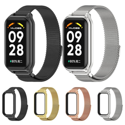 For Redmi Band 2 Mijobs Metal Shell + Milan Magnetic Metal Watch Band(Silver) -  by MIJOBS | Online Shopping South Africa | PMC Jewellery