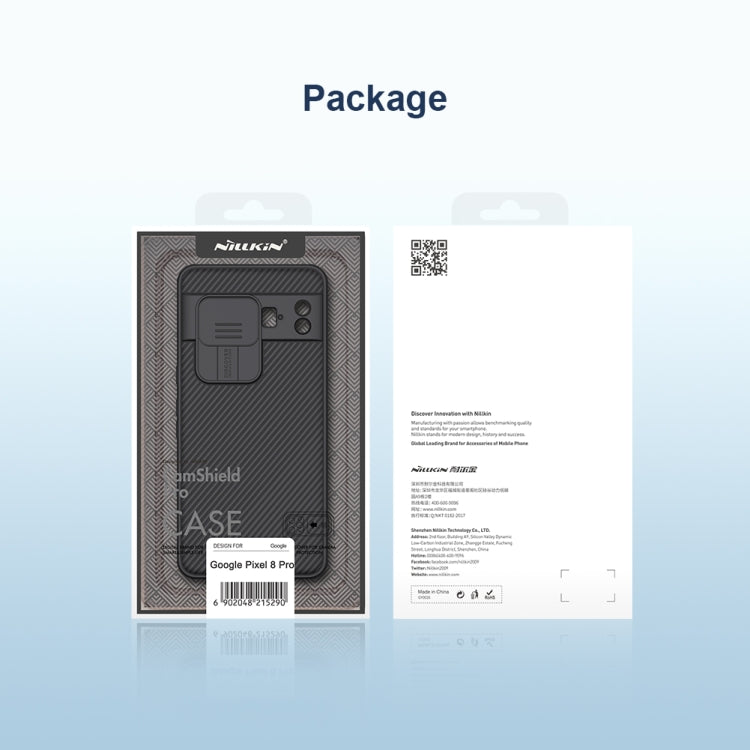 For Google Pixel 8 Pro NILLKIN CamShield Pro PC Phone Case(Blue) - Google Cases by NILLKIN | Online Shopping South Africa | PMC TechLife | Buy Now Pay Later Mobicred