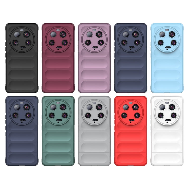 For Xiaomi 13 Ultra Magic Shield TPU + Flannel Phone Case(Light Blue) - 13 Ultra Cases by PMC Jewellery | Online Shopping South Africa | PMC Jewellery