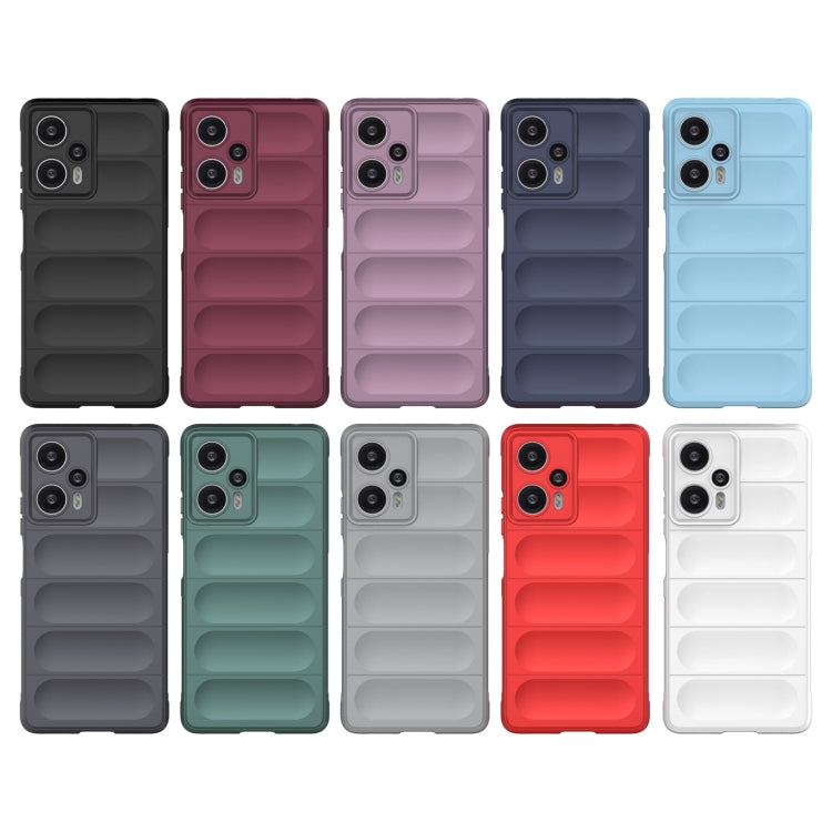 For Xiaomi Redmi Note 12 Turbo Magic Shield TPU + Flannel Phone Case(Dark Blue) - free shipping - PMC TechLife - Order now!