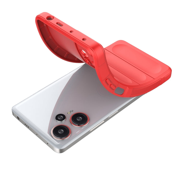 For Xiaomi Redmi Note 12 Turbo Magic Shield TPU + Flannel Phone Case(Wine Red) - free shipping - PMC TechLife - Order now!
