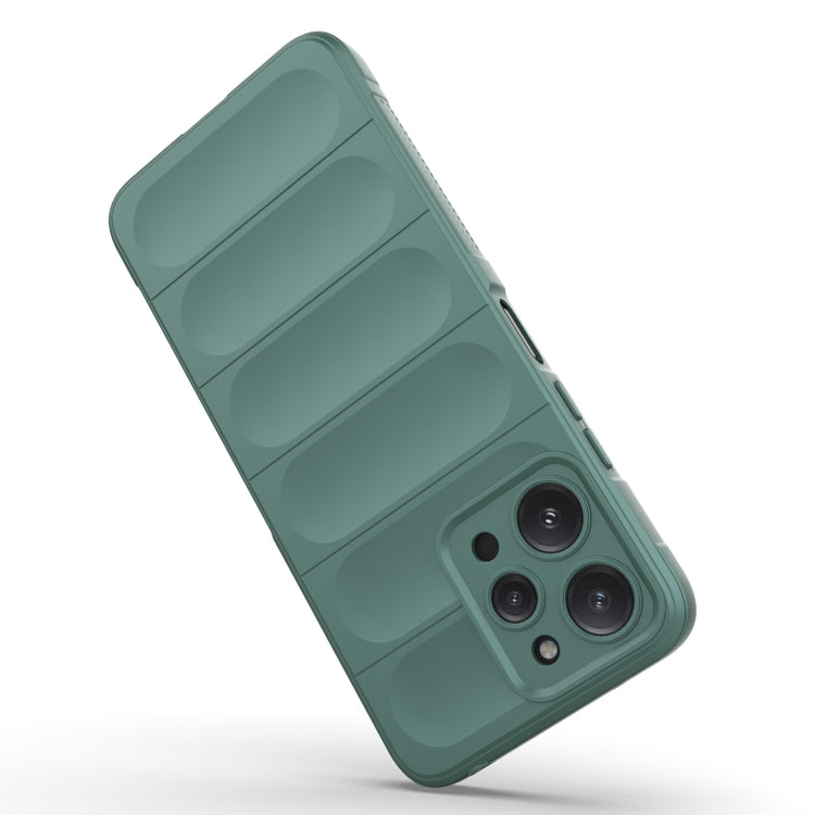 For Xiaomi Redmi 12 4G Magic Shield TPU + Flannel Phone Case(Dark Green) - free shipping - PMC TechLife - Order now!