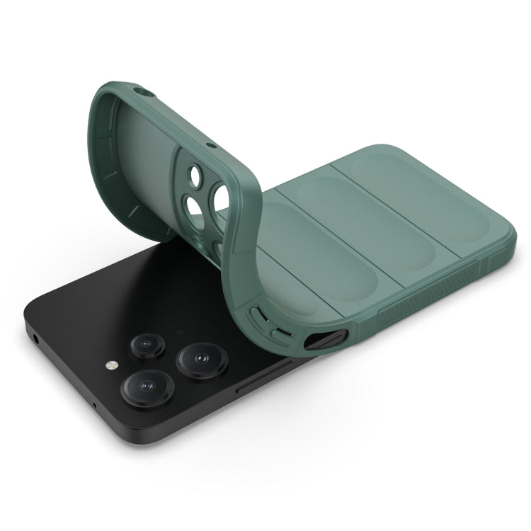 For Xiaomi Redmi 12 4G Magic Shield TPU + Flannel Phone Case(Dark Green) - free shipping - PMC TechLife - Order now!