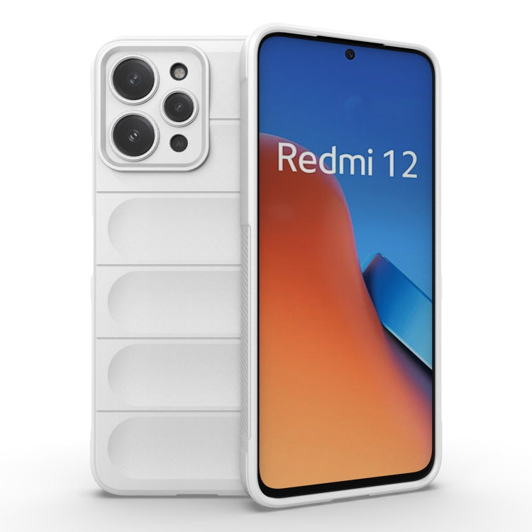 For Xiaomi Redmi 12 4G Magic Shield TPU + Flannel Phone Case(White) - free shipping - PMC TechLife - Order now!
