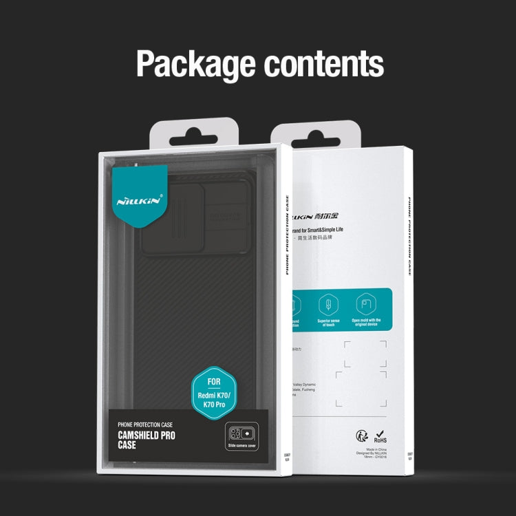 For Xiaomi Redmi K70 / K70 Pro NILLKIN CamShield Pro PC Phone Case(Green) - Xiaomi Cases by NILLKIN | Online Shopping South Africa | PMC TechLife | Buy Now Pay Later Mobicred