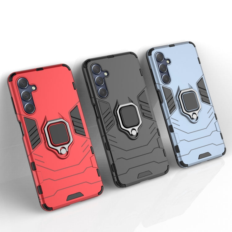 For Samsung Galaxy M54 5G Magnetic Ring Holder PC + TPU Phone Case(Navy Blue) - free shipping - PMC TechLife - Order now!