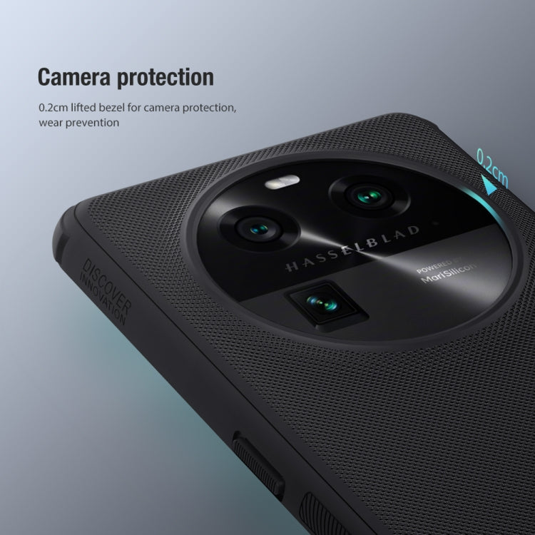 For OPPO Find X6 NILLKIN Frosted Shield Pro PC + TPU Phone Case(Red) - OPPO Cases by NILLKIN | Online Shopping South Africa | PMC TechLife | Buy Now Pay Later Mobicred