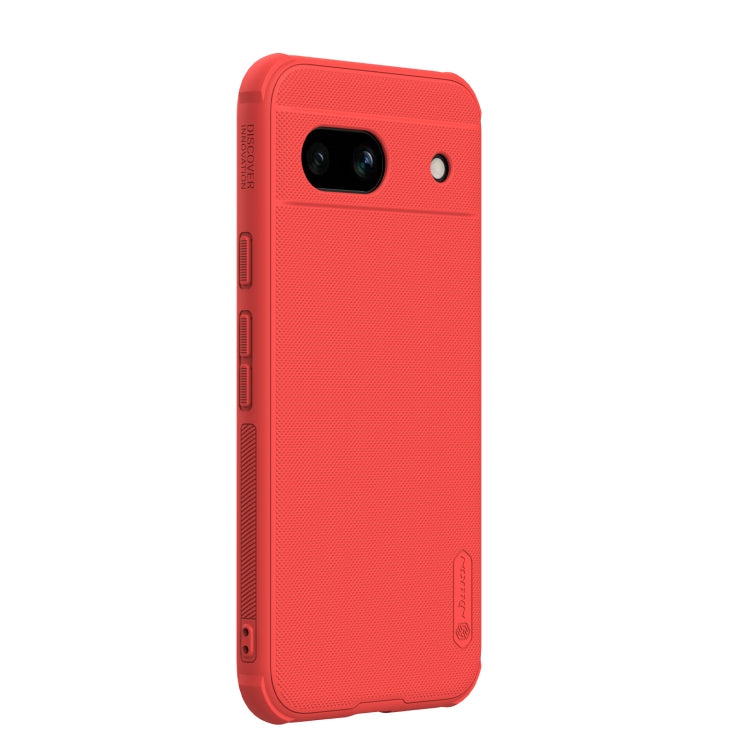 For Google Pixel 8a NILLKIN Frosted Shield Pro PC + TPU Phone Case(Red) - Google Cases by NILLKIN | Online Shopping South Africa | PMC Jewellery