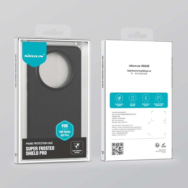 For Huawei Mate 60 Pro NILLKIN Frosted Shield Pro PC + TPU Phone Case(Red) - Huawei Cases by NILLKIN | Online Shopping South Africa | PMC TechLife | Buy Now Pay Later Mobicred