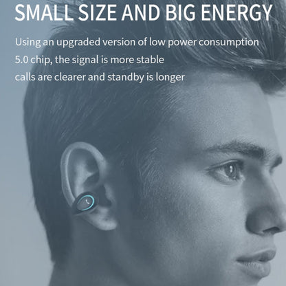 YX08 Ultra-light Ear-hook Stereo Wireless V5.0 Bluetooth Earphones(Grey) - Bluetooth Earphone by PMC Jewellery | Online Shopping South Africa | PMC Jewellery