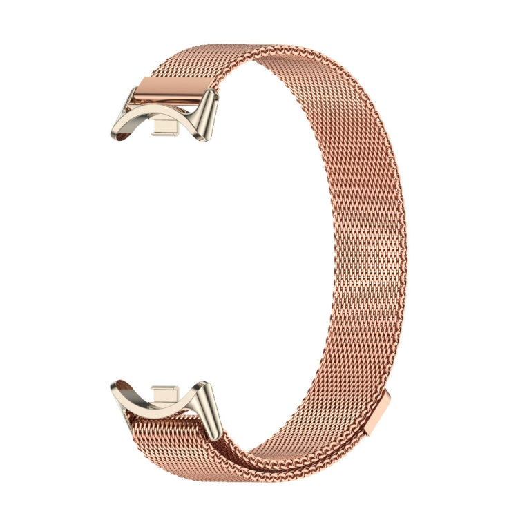 For Xiaomi Mi Band 8 Mijobs Milan Magnetic Metal Stainless Steel Watch Band(Rose Gold+Light Gold) -  by MIJOBS | Online Shopping South Africa | PMC Jewellery