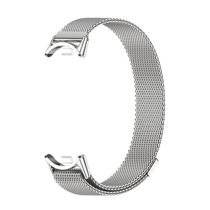 For Xiaomi Mi Band 8 Mijobs Milan Magnetic Metal Stainless Steel Watch Band(Silver) -  by MIJOBS | Online Shopping South Africa | PMC Jewellery