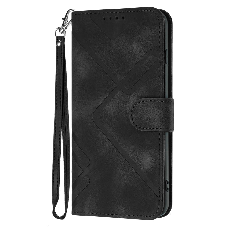 For Honor 70 Pro / 70 Pro+ Line Pattern Skin Feel Leather Phone Case(Black) - free shipping - PMC TechLife - Order now!