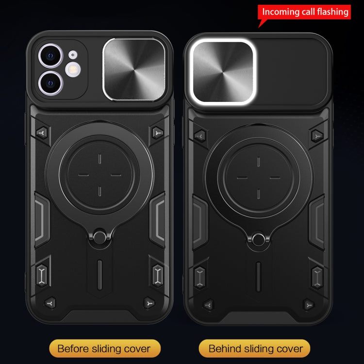 For iPhone 11 CD Texture Sliding Camshield Magnetic Holder Phone Case(Blue) - free shipping - PMC TechLife - Order now!