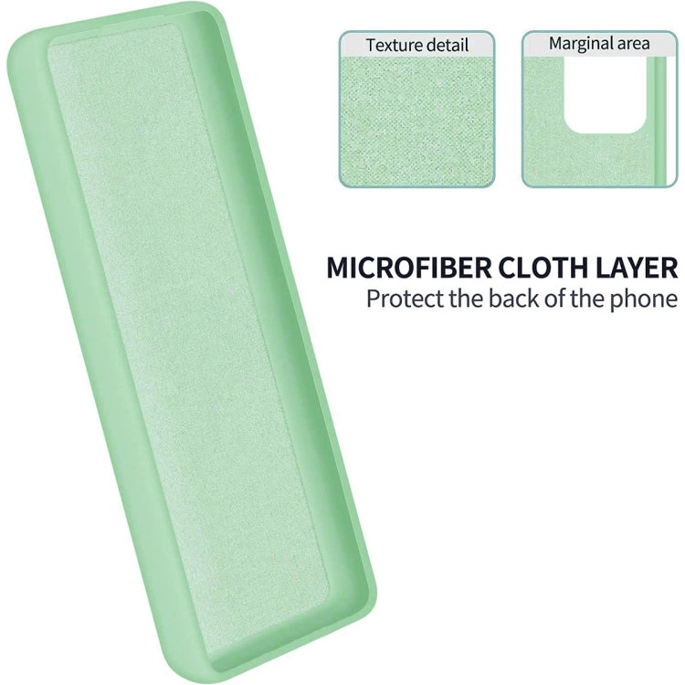 For Infinix Hot 30i Pure Color Liquid Silicone Shockproof Phone Case(Green) - Infinix Cases by PMC TechLife | Online Shopping South Africa | PMC TechLife | Buy Now Pay Later Mobicred